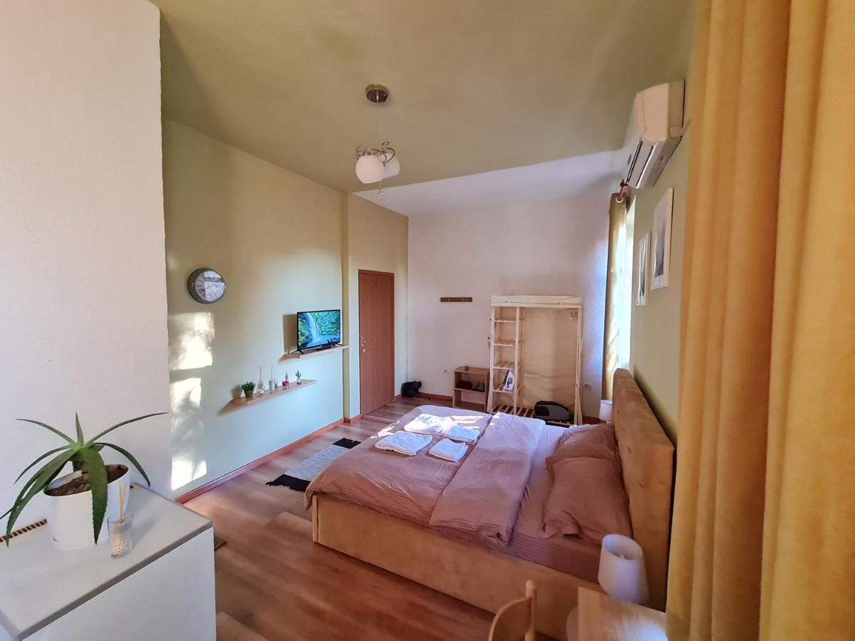 Ex-Block District Charming Studio Apartment With Treeish Sorrounding View! Tirana Eksteriør billede
